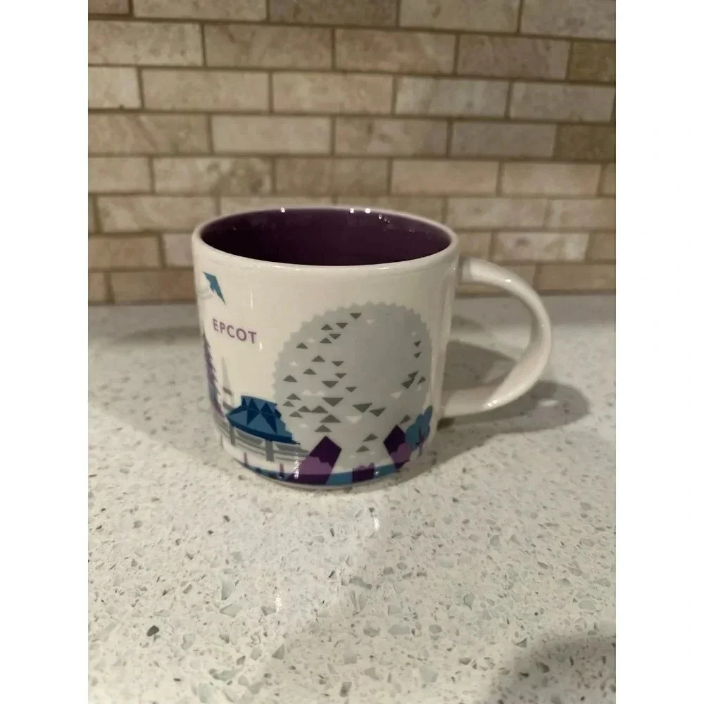 Starbucks You Are Here Collection Mug Epcot Disney Parks Version 2 Gray Monorail